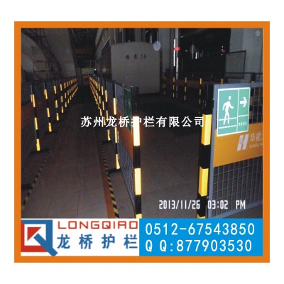 江苏电厂护栏 江苏电厂围栏 订做双面LOGO板 可移动 龙桥